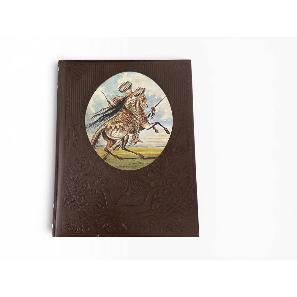 Vtg The Great Chiefs Old West Series Time Life Book Leather Bound Hardcover 1975